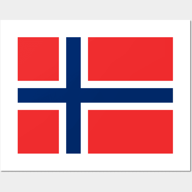 Flag of Norway Wall Art by COUNTRY FLAGS